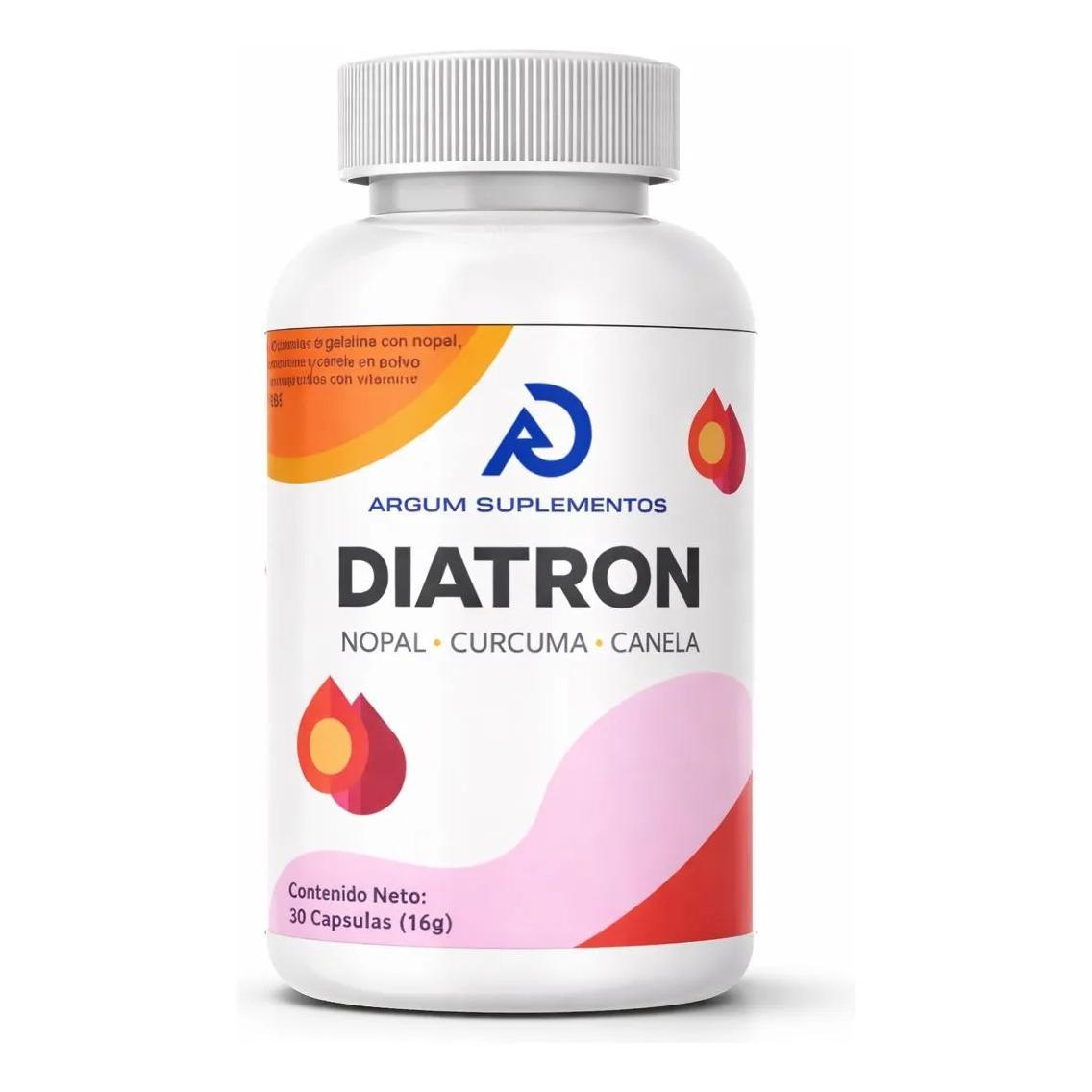 Diatron 30 Cápsulas, Nopal, Curcuma, Canela, Apoyo Glucosa